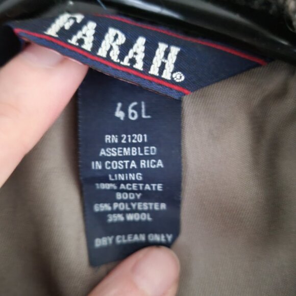 Farah Tweed Herringbone Blazer, Men's 46L - Picture 2 of 7